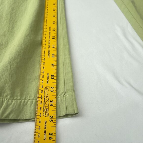 The Great Vintage‎ Straight Relaxed Fit Pants Flat Front Pockets Green Women 28 - Picture 13 of 16